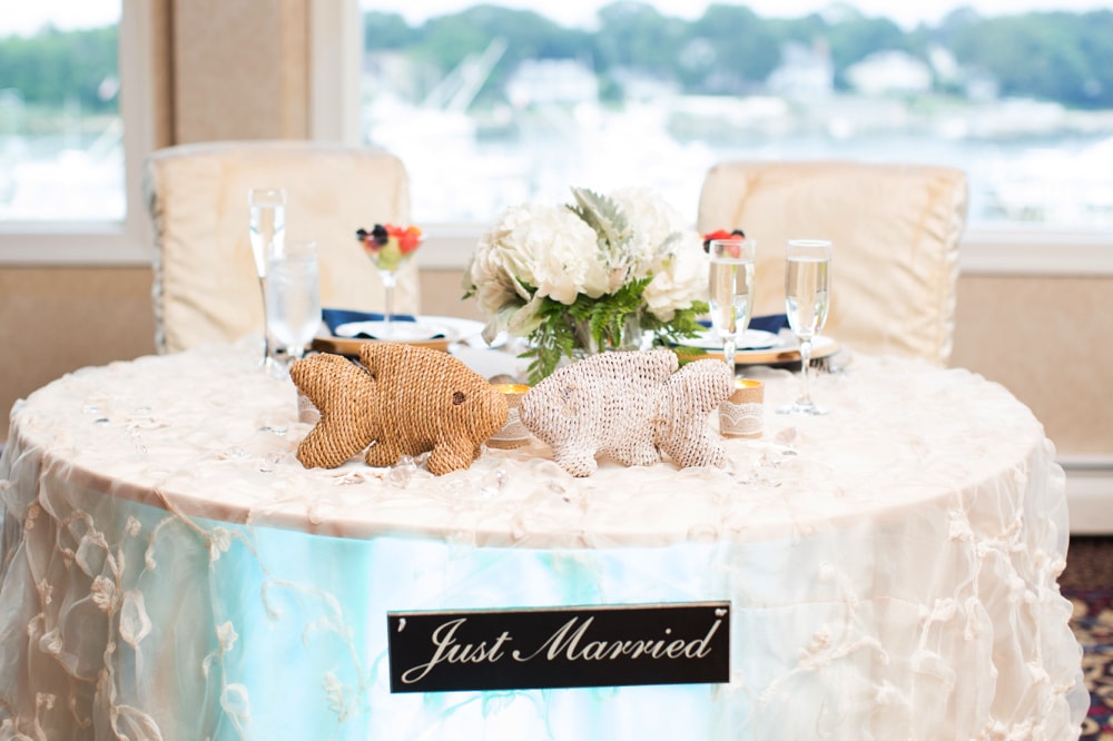 Beach Themed Wedding at Crystal Point Yacht Club